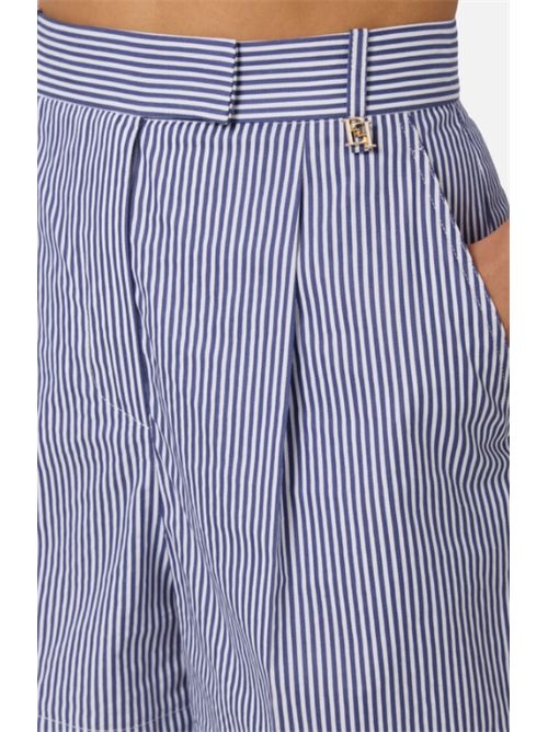 STRIPED SHORTS ELISABETTA FRANCHI | SH01262E2019 oxford